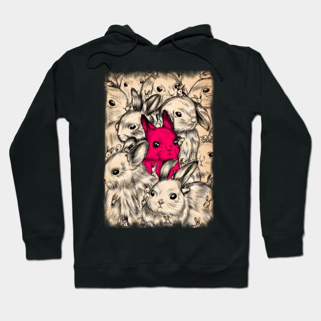 Bunnies Galore Hoodie by Marta Tesoro